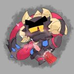  1_eye anal anal_penetration anthro balls big_penis black_body black_fur bodily_fluids brawl_stars cephalopod coleoid cum cum_drip cumshot dripping ejaculation erection fur genital_fluids genitals looking_pleasured male marine matsumo_nsfw medium_penis mollusk octopodiform octopus otis_(brawl_stars) penetration penis simple_background solo supercell_(company) vein veiny_penis yellow_eyes 