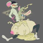  absurd_res animal_humanoid anthro beanie big_breasts big_penis bigbun_3 bodily_fluids bottomwear bottomwear_down breasts buckteeth bun-e clenched_teeth clothed clothing colored_nails cum cum_everywhere cum_in_mouth cum_inside cum_on_breasts cum_on_ground drooling duo ear_piercing ejaculation excessive_cum excessive_genital_fluids eyewear female footwear genital_fluids genitals glasses hand_on_head hat headgear headwear hi_res huge_breasts huge_penis humanoid hyper hyper_breasts lagomorph leporid male male/female mammal mammal_humanoid messy murid murine musk musky_penis nails nipples pants pants_down partially_clothed penis piercing rabbit rat rodent rodent_humanoid saliva socks surprised teeth topless travis_(bun-e) 