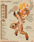 anthro armpit_hair balls bandage beard biceps big_balls big_penis black_genitals body_hair bovid caprine casual_nudity charactersheet digital_media_(artwork) dnd5e dungeons_and_dragons english_text erection eye_patch eyewear facial_hair faun fingers flaccid food foreskin fur furry_arms furry_legs genitals ginger glowing glowing_eyes goat hair hairy hairy_forearms hairy_hands hasbro hooves horn hotsatyr humanoid_genitalia magic_user male mammal match melee_weapon muscular muscular_anthro muscular_male mythological_creature mythology nipples nude orange_hair pan penis profanity pubes saggy_balls satyr simple_background solo tail teeth text weapon wizards_of_the_coast