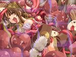  ahegao artist_request bestiality breasts fucked_silly gangbang group_sex large_breasts ragnarok_online rape solo tears tentacles thief_(ragnarok_online) watermark 