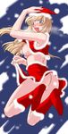  :d arm_up armpits ass back blonde_hair blue_eyes blush boots breasts censored christmas crop_top fang from_behind fur_trim hand_on_head hat jumping knee_boots large_breasts legs_up long_hair looking_back miniskirt mita_kurumi naughty_face nipple_slip nipples no_bra open_clothes open_mouth open_shirt original outdoors pussy santa_costume santa_hat shirt skirt skirt_lift sky smile snowing soles solo upskirt 