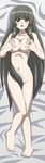  awa barefoot breasts convenient_censoring dakimakura full_body hair_censor hair_over_crotch large_breasts long_hair nude oekaki seto_no_hanayome shiranui_akeno solo very_long_hair 