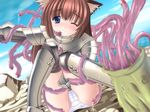  animal_ears artist_request hydra knight knight_(ragnarok_online) panties ragnarok_online solo tentacles thighhighs underwear 