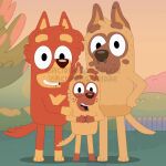 absurd_res alternate_universe anthro australian_kelpie ball brown_body brown_ears brown_fur brown_hair brown_tail canid canine canis cricket_(sport) cricket_ball daughter_(lore) digger_(bluey) domestic_dog dusk ear_piercing facial_hair facial_piercing family fan_character father_(lore) female fence field fur future gloves_(marking) great_dane group group_photo hair hand_on_arm hand_on_hip happy head_tuft herding_dog hi_res hill holding_another holding_arm holding_ball holding_object jezz_panda leg_markings lip_piercing looking_at_viewer male male/male mammal markings mastiff messy_hair mixed_breed molosser multicolored_body multicolored_fur nose_piercing open_mouth outside parent_(lore) pastoral_dog piercing red_body red_ears red_fur red_hair red_tail shadow sheepdog sky smile socks_(marking) tail teeth tiny_c_(bluey) trio tuft