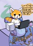 2020 aggretsuko ailurid anthro artificial_flavors big_diaper bodily_noises business chair clothed clothing computer dialogue diaper electronics excessive_feces feces female furniture grunting hi_res huge_diaper hyper hyper_feces hyper_soiling laptop mammal on_chair pantsless pooping red_panda retsuko sanrio sitting sitting_on_chair soiled_diaper soiling soiling_diaper solo sound_effects stink_fumes unclean_diaper used_diaper vowelless vowelless_sound_effect working x-ray_view