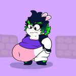 2021 amethyst_(gem) anthro belly belly_expansion big_belly black_boots black_clothing black_eyes black_footwear black_hair black_handwear black_jacket black_mittens black_topwear blush blush_lines boots breast_expansion breasts cleavage closed_frown clothed clothed_anthro clothed_female clothing colored crossover digital_drawing_(artwork) digital_media_(artwork) ear_piercing edge_(mario_plus_rabbids) english_description expansion eyebrows eyelashes fat_legs female female_anthro fist floor footwear frown fur gem green_eyebrows green_hair hair handwear hi_res jacket lagomorph lips long_ears looking_at_own_belly mammal mario_bros mario_plus_rabbids_sparks_of_hope medium_breasts mitten_hands mittens mouth_closed multicolored_body multicolored_hair nintendo noseless obese obese_anthro obese_female octoguy open_clothing open_jacket open_topwear overweight overweight_anthro overweight_female pantsless_anthro pantsless_female piercing pink_body pink_inner_ear pink_lips pink_skin purple_background purple_clothing purple_ear_piercing purple_shirt purple_topwear rabbid raving_rabbids rayman_(series) shaded shirt shoes simple_background simple_shading smile solo spiky_hair standing thick_eyebrows thick_thighs tile tile_floor topwear torn_clothing torn_shirt torn_topwear two_tone_body two_tone_hair ubisoft weight_gain white_body white_fur worried_look