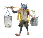 action_pose anthro baseball_cap bottomwear brown_body brown_fur cheek_tuft clothing denim denim_bottomwear denim_clothing digital_drawing_(artwork) digital_media_(artwork) elbow_pads facial_tuft felid feline filipino full-length_portrait fur hat hat_over_eye headgear headwear holding_object jacket_over_shoulders jeans looking_aside male mammal muscular orange_eyes pants pawpads philippines pointy_ears portrait pose ruffu shirt shorts simple_background solo taho tank_top topwear tuft unnamed_character vendor