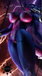  3d_(artwork) absurd_res activision annoyed anthro bdsm bondage bound breasts chain collar cynder digital_media_(artwork) dragon female genitals glowing glowing_eyes hi_res lightening nipples pussy restrained restraints scales scalie solo source_filmmaker spyro_the_dragon thick_thighs video_games 
