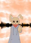 2014 anthro bodily_fluids clothed clothing female kemono lagomorph leporid looking_at_viewer mammal nyuas rabbit reaching_out solo tears