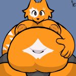  2022 anthro belly bigtimekudo canid canine digital_drawing_(artwork) digital_media_(artwork) fox fur hi_res kusi_(bigtimekudo) male mammal nipples overweight overweight_anthro overweight_male shaded signature simple_background solo 