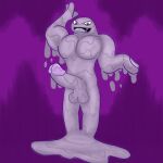  anthro balls digital_media_(artwork) erection genitals goo_creature male muk nintendo nude penis pok&eacute;mon pok&eacute;mon_(species) purple_body simple_background solo toonmansion video_games 