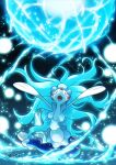  artist_name commentary_request enishi_(menkura-rin10) fang head_back highres no_humans open_mouth pokemon pokemon_(creature) primarina skin_fang solo tongue water watermark 