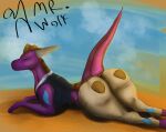  0mr-wolf0 big_butt butt clothing digital_drawing_(artwork) digital_media_(artwork) dragon female feral girly hi_res invalid_tag kirk male male/female mammal public purple_body reptil reptile scalie simple_background solo thick_thighs tight_clothing wide_hips 