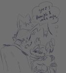  2022 alternate_species animatronic anthro bodily_fluids burntrap_(fnaf) claws clothing dialogue digital_drawing_(artwork) digital_media_(artwork) duo english_text eye_contact five_nights_at_freddy&#039;s five_nights_at_freddy&#039;s:_security_breach furrification lagomorph leporid looking_at_another looking_down looking_up machine male mammal open_mouth rabbit robot scottgames shirt sketch skkortysoup square_crossover sweat text thinking thought_bubble topwear video_games william_afton_(fnaf) wire 