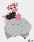  2d_animation animated anthro beauty_mark belly big_belly big_breasts big_butt bottom_heavy breasts breathotter butt catrobis clothed clothing felid female fluffy fluffy_tail fur hi_res huge_breasts huge_butt huge_hips huge_thighs hyper hyper_butt hyper_hips hyper_thighs long_neck looking_at_viewer looking_back loop lucy_rosehorn mammal overweight overweight_female red_body red_fur shaking shaking_butt short_playtime smile solo thick_thighs twerking wide_hips 