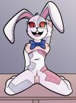  clothed clothing digital_media_(artwork) female five_nights_at_freddy&#039;s five_nights_at_freddy&#039;s:_security_breach genitals hi_res human humanoid irgramfox lagomorph leporid looking_at_viewer mammal open_mouth pussy rabbit scottgames smile solo teeth vanny_(fnaf) video_games 