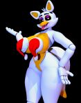  3d_(artwork) animatronic anthro big_breasts bow_tie breasts canid canine christmas christmas_clothing christmas_headwear clothing covering covering_breasts digital_media_(artwork) eyeshadow fangs female five_nights_at_freddy&#039;s five_nights_at_freddy&#039;s_world fox genitals geometryboymejia half-closed_eyes hat headgear headwear hi_res holidays lips lolbit_(fnaf) looking_at_viewer machine makeup mammal narrowed_eyes nude purple_bow_tie purple_eyeshadow purple_lips purple_pussy pussy robot santa_hat scottgames simple_background solo thick_thighs tongue tongue_out video_games white_body wide_hips yellow_body 