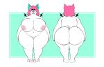  absurd_res anthro areola big_breasts big_butt breasts butt female final_fantasy hair half-closed_eyes hand_on_hip hi_res huge_breasts huge_butt huge_hips huge_thighs looking_at_viewer mammal moogie_(twistcmyk) moogle narrowed_eyes navel nipples nude open_mouth overweight overweight_anthro overweight_female pink_areola pink_hair pink_nipples solo square_enix thick_thighs twistcmyk video_games white_body wide_hips wings 