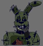  2022 2_mouths animatronic anthro closed_frown colored digital_drawing_(artwork) digital_media_(artwork) exposed_endoskeleton finger_in_mouth fingers five_nights_at_freddy&#039;s five_nights_at_freddy&#039;s_3 floppy_ears gore green_body guts half-closed_eyes half_lidded_eyes lagomorph leporid looking_at_viewer machine male mammal multi_mouth multicolored_body narrowed_eyes notched_ear open_mouth organs rabbit robot scottgames skkortysoup solo springtrap_(fnaf) two_tone_body video_games wire yellow_eyes 