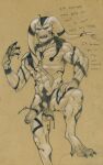  alien foreskin genitals gorr_(marvel) hi_res humanoid male muscular muscular_male nude penis solo symbiote tush vein veiny_muscles veiny_penis 