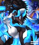 2026 5_fingers anthro areola big_breasts black_hair blue_eyes bodily_fluids breast_fondling breast_play breasts brown_body brown_fur brown_hair claws detailed_background digital_drawing_(artwork) digital_media_(artwork) double_penetration dreamernyau duo fangs female female/female female_penetrated fingers fluffy fluffy_tail fondling front_view fur genitals glistening glistening_tentacles greendeen hair hand_on_breast hi_res horn hybrid inner_ear_fluff long_hair magic nipples oral oral_penetration penetration saliva saliva_string sex smile standing summoning summoning_circle tail teeth tentacle_around_arm tentacle_around_leg tentacle_in_vagina tentacle_penetration tentacle_sex tentacles thick_thighs tongue tongue_out tuft vaginal vaginal_penetration vulva white_body white_fur