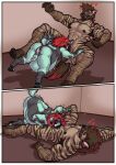 2021 4_toes abs anthro anthro_on_anthro anthro_penetrated anthro_penetrating anthro_penetrating_anthro anus armpit_hair asphyxiation balls biped bodily_fluids body_hair border_collie broad_shoulders brown_body brown_fur brown_hair canid canine canis choking choking_on_penis claws collie comic cum cum_inflation cum_inside domestic_dog duo facial_hair facial_piercing falling fangs feet fur gaping gaping_anus genital_fluids genitals glans goatee graffyeen green_eyes hair half-erect heart_symbol hearts_around_head herding_dog hi_res horn humanoid_genitalia humanoid_penis hyena inflation knot kobu kobu_art leaking leaking_cum looking_pleasured male male/male male_penetrated male_penetrating male_penetrating_male mammal mane multicolored_hair muscular muscular_anthro muscular_arms muscular_male nose_piercing notched_ear nude nude_anthro nude_male on_ground oral oral_penetration pastoral_dog pecs penetration penis piercing pubes septum_piercing sex sheepdog striped_balls striped_body striped_genitalia striped_hyena stripes stuck_knot stuck_together teeth toe_claws toes two_tone_hair vein veiny_balls veiny_muscles