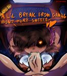 aroused artist_name balls big_breasts big_butt big_penis black_hair black_sclera blood bodily_fluids bottomless breasts brown_body brown_nipples brown_skin butt clothed clothing computer computer_keyboard computer_mouse condom corpse crouching cyn_(murder_drones) darkness desk diddlydooter1 digital_drawing_(artwork) digital_media_(artwork) disguise drooling duo earless eldritch_abomination electronics ellipsis emphasis_lines fellatio female first_person_view flirting flirting_with_viewer flying_sweatdrops freckled_butt freckled_face freckled_legs freckled_shoulders freckled_thighs freckles furniture gamer_girl genitals glitch_productions glowing glowing_eyes grey_body hair hair_over_eye headphones heart_eyes heart_symbol hearts_around_head hi_res hikikomori huge_penis human humanoid interrupted keyboard kneeling kneeling_oral_position long_hair looking_at_viewer machine male male/female mammal metal metallic_body monitor murder_drones neet nightmare_fuel nipples noseless nude offscreen_character oral orange_text pale_body pale_skin patchwork_creature penile penis pink_headphones pov_blowjob robot robot_humanoid saliva saliva_on_penis scar scars_all_over screen screen_face seam_(sewing) segmented_body sex sexual_barrier_device shaking signature simple_background sitting skinsuit spread_legs spreading steam stitch_(sewing) sucking surgical_suture sweat sweatdrop table tessa_(murder_drones) text thick_thighs tight_clothing tremble_spikes trembling undead under_table unusual_anatomy vein veiny_penis white_body wide_hips worker_drone x3 yellow_eyes zombie