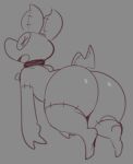  2022 animate_inanimate anthro bent_over big_butt butt flying living_plushie looking_at_viewer looking_back male patch-work_(squishy) plushie presenting presenting_hindquarters solo squishy_(artist) 
