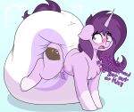  absurd_res big_diaper blush chest_tuft cutie_mark czu czupone diaper diaper_fetish equid equine fan_character hair hasbro hi_res horn huge_diaper leg_markings male mammal markings my_little_pony purple_hair socks_(marking) tuft unicorn 