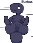  2021 anthro anus breasts butt dinosaur dinosaur_(google_chrome) empty_eyes female front_view frown full-length_portrait genitals google google_chrome grey_body hand_on_breast hi_res legs_up looking_at_viewer lying nipples non-mammal_breasts non-mammal_nipples nude on_back plump_labia portrait presenting presenting_pussy pussy reptile scalie solo spread_legs spreading theropod tyrannosaurid tyrannosaurus tyrannosaurus_rex white_eyes wimbocs 