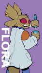 afuckingcamel-zenge-art_(artist) anthro beaker big_ears clothing coat colored_sketch ear_piercing ear_ring female flora_st._ravencroft_(space_station_14) hi_res lab_coat laboratory_equipment laboratory_glassware piercing red_eyes ring_piercing scientific_instrument shadowkin_(space_station_13) sketch solo topwear