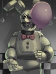  1boy animal_costume balloon five_nights_at_freddy&#039;s five_nights_at_freddy&#039;s_3 highres holding holding_balloon outstretched_arm oyoso_goku rabbit_costume solo spring_bonnie_(fnaf) william_afton 