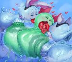  anus areola balls big_areola big_balls big_breasts big_nipples big_penis bodily_fluids boo_(mario) bow_ribbon breasts crossgender cuff_links fake_cat_ears fake_ears fake_rabbit_ears female french_kissing ftg_crossgender fti_crossgender genitals ghost green_areola green_nipples group gynomorph half-closed_eyes heart_symbol huge_balls huge_breasts huge_penis hyper hyper_balls hyper_breasts hyper_genitalia hyper_penis intersex intersex/female kissing lady_bow lahla_(mario) mario_bros narrowed_eyes nintendo nipple_fetish nipple_penetration nipple_play nipples not_furry open_mouth paper_mario peeka_(mario) penetration penis sappucaio sibling_(lore) sister_(lore) sisters_(lore) spirit sweat tongue tongue_out trio twins_(lore) 