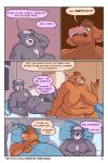 absurd_res angry anthro armpit_hair bear bed big_breasts black_bear body_hair bovid bovine breasts cattle chest_tuft comic deep_navel dialogue disappointed duo dusty_(gingerlybreadart) ear_piercing ear_ring english_text female flaccid floppy_ears furniture genitals gingerlybreadart hi_res janelle_(gingerlybreadart) male mammal navel obese obese_anthro obese_female on_bed overweight overweight_anthro overweight_female penis piercing profanity pubes ring_piercing romantic romantic_couple sagging_breasts sighing size_difference speech_bubble text tuft url ursine