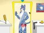 after_spanking anthro bdsm belt breasts brush butt butt_slap caning fangs felid female fur hairbrush hi_res mammal markings masochism maurispank mirror mirror_selfie nipples nude nude_female pantherine reddened_butt selfie slap snow_leopard solo spank_marks spank_marks_on_ass spanked_butt spanking spanking_paddle spots spotted_body spotted_fur teeth tongue tongue_out