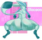 anus_focus big_butt bodily_fluids butt digitigrade eeveelution feral generation_4_pokemon glaceon hi_res huge_butt ice looking_at_viewer looking_back male nintendo osaugas perineum pokemon pokemon_(species) rear_view solo sweat sweatdrop sweaty_butt tail thick_thighs