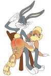 anthro breasts bugs_bunny butt butt_slap chair clothed clothing dominant dominant_male duo female furniture genitals green_eyes hi_res lagomorph leporid lola_bunny looney_tunes male mammal nipples on_chair on_lap panties panties_down partially_clothed pawpads rabbit reddened_butt sitting sitting_on_chair slap spank_marks spank_marks_on_ass spanked_butt spanking submissive submissive_female underwear underwear_down vulva warner_brothers