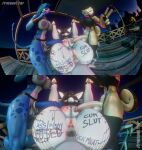 3d_(artwork) absurd_res anal anal_penetration anthro anus aquatic ball_gag bdsm beach blue_body bodily_fluids body_writing bodypaint bondage bound buttplug buttplug_in_ass buttplug_insertion canid canine canis cuff_(restraint) cum cum_inside cum_plugged degradation digital_media_(artwork) domestic_dog english_text felid female female/female fish gag gagged gagged_drooling genital_fluids group herm hi_res intersex intersex/female leaking_cum lion mammal object_in_ass pantherine penetration plug_(sex_toy) plug_insertion rayssie_(reyess_schneider) renceifer restraints sarx several_times sex_on_the_beach sex_toy sex_toy_in_ass sex_toy_insertion shark shiba_(shibashibs) shiba_inu spitz text trio url vaginal vaginal_penetration