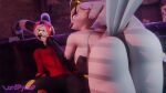 16:9 3d_(artwork) anthro artist_name avian avian_demon beak big_breasts bird blitzo_(helluva_boss) bottomwear bra breasts butt butt_focus clothed clothed_anthro clothed_humanoid clothing crown demon digital_media_(artwork) duo eye_contact eyelashes feather_hair feathers female female_anthro forehead_tattoo furniture hand_on_face headgear hellaverse helluva_boss hi_res horn humanoid imp inside leaning leaning_forward legs_together long_eyelashes looking_at_another lpyro9 male male_humanoid markings panties pants pink_beak pink_sclera pseudo_hair pupils red_body red_clothing red_eyes red_shirt red_skin red_topwear shirt slit_pupils sofa stella_(helluva_boss) striped_horn stripes text thick_thighs tight_clothing tight_shirt tight_topwear topwear underwear underwear_only white_body white_eyes white_feathers white_markings widescreen yellow_sclera