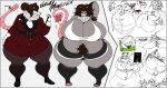  american_opossum anthro big_breasts big_butt breasts brown_hair butt cervine chips_(food) coffee_cup container cup curvy_figure daughter_(lore) deer destiny's_art digital_media_(artwork) eyewear father_(lore) female food formal_clothing gabby_amonsfier_(destiny's_art) glasses group hair hi_res holding_object_with_tail javier_amonsfier_(destiny's_art) kurona_amonsfier_(destiny's_art) long_hair male mammal marsupial mature_female model_sheet mother_(lore) multiple_angles overweight overweight_female parent_(lore) pink_tail pubes red_eyes ronnie_amonsfier_(destiny's_art) son_(lore) tail thick_thighs wide_hips 