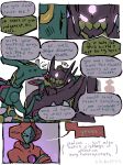  black_body deoxys dialogue eyelashes female female/female feral generation_3_pokemon generation_7_pokemon green_body group hi_res hld_0n jealous kissing legendary_pokemon licking nintendo normal_forme_deoxys pokemon pokemon_(species) rayquaza third_wheel tongue trio white_body zygarde zygarde_complete_forme 