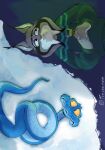 anthro blue_body blue_scales bodily_fluids canada_lynx clothing disney duo felid feline feral fur gary_de'snake green_clothing green_sweater green_topwear grey_body grey_fur hi_res lynx male mammal pawbert_lynxley paws pit_viper pointy_ears reptile scales scalie sideways snake snow sweater tears tears_of_pain tears_of_sadness tlacua_nose topwear venom venom_injector viper yellow_eyes zootopia