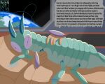 2026 4_legs 5:4 6_limbs alien ambiguous_gender antennae_(anatomy) arthropod blue_body convenient_censorship cosmic_background cuddling detailed_background digital_drawing_(artwork) digital_media_(artwork) duo english_text feral hi_res human love lying lying_on_partner male male/ambiguous mammal mandibles multi_limb multicolored_body nude planet pricklypastor_(artist) purple_eyes segmented_arms segmented_body segmented_legs signature size_difference sleeping sleeping_together space space_background spacecraft tail tendrils text vehicle vythrope window