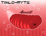  ambiguous_gender aquatic arthropod bubble cyberspace davespaceman digital_creature feral glowing morocops pixelated prehistoric_species red_body solo swimming trilo-byte trilobite water 