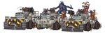  alien animated animated_gif armored_vehicle assault_visor bald banner battle_standard bulldozer debris directed-energy_weapon english_commentary exhaust_pipe extra_arms fire firing genestealer goggles gun holding holding_gun holding_weapon machine_gun motor_vehicle muzzle_flash pixel_art projectile_trail simple_background smoke standard_bearer steel_joe truck war_banner warhammer_40k weapon white_background 