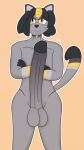  alolan_meowth anthro balls big_penis black_hair dreadlocks felid feline fur genitals grey_body grey_fur gusta hair hi_res huge_penis long_penis male mammal meowth nintendo nude penis pok&eacute;mon pok&eacute;mon_(species) regional_form_(pok&eacute;mon) solo stripes video_games vinci_(itsmemtfo4) wide_hips yellow_eyes 