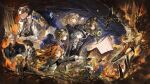 3boys 6+girls apple apple_(reverse:1999) arcana_(reverse:1999) art_relay artist_collaboration ball bingyuqin black_bonnet black_coat black_hair black_hat blonde_hair blue_dress blue_hair boater_hat bonnet broom broom_riding brown_hair brown_hat brown_jacket capelet checkered_hairband chinese_commentary coat commentary_request constantine_(reverse:1999) crystal_ball dress druvis_iii eagle_(reverse:1999) enigma_(reverse:1999) ferrofluid fishbowl_helmet food fruit glass_pen goggles goggles_on_headwear green_eyes green_hat grey_hair hair_bun hairband hand_on_headwear hat highres holding holding_ball igor_(reverse:1999) jacket jacknavy kaekaeki lilya_(reverse:1999) long_hair making-of_available matilda_bouanich mechanical_broom medium_hair merel_(reverse:1999) ms._stranger_(reverse:1999) multiple_boys multiple_girls naijiaer object_head old old_man one_side_up orange_hair profile purple_capelet red_jacket regulus_(reverse:1999) reverse:1999 san_sui_dingshang_ya sangxin-bingkuang_chang_ergouzi shirt short_hair sijiu_49 silverwing_eagle single_side_bun sonetto_(reverse:1999) sotheby ulrich_(reverse:1999) vertin_(reverse:1999) wand_in_head white_hair white_shirt xiao_xiong_keke_aoi yellow_eyes zzzzzm_jiangzhouzi 