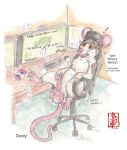 balls big_balls bodily_fluids computer controller cum dialogue electronics erection fennec_(artist) feral game_controller gaming_chair genital_fluids genitals keyboard male mammal masturbation murid murine nude rat rodent solo tail text vr_headset