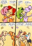  2026 absurd_res accessory afrosoricid aged_up amy_rose areola back_wings banter bat bat_wings belly bent_over big_breasts big_butt big_ears big_hair blaze_the_cat blush breasts brown_areola brown_body brown_ear_tips brown_fur brown_nipples butt butt_grab butt_squeeze cheek_tuft chipmunk comic cream_the_rabbit dialogue dipstick_ears ear_markings ear_piercing ear_ring english_text eulipotyphlan facial_tuft female female/female flat_chested floating_heart flustered fur glistening glistening_body glistening_fur green_body green_fur green_hair ground_squirrel group hair hand_on_butt headband heart_symbol hedgehog hi_res hybrid idw_publishing kiss_on_lips kissing lagomorph leporid long_hair making_out mammal marine_the_raccoon membrane_(anatomy) membranous_wings multicolored_body multicolored_ears multicolored_fur multiple_scenes neck_tuft nipples nude nude_anthro nude_female piercing pink_areola pink_body pink_fur pink_hair pink_inner_ear pink_nipples ponytail procyonid purple_body purple_fur rabbit raccoon raised_head red_hair red_headband ring_piercing rodent rouge_the_bat sally_acorn sciurid sega small_breasts sonic_the_hedgehog_(comics) sonic_the_hedgehog_(idw) sonic_the_hedgehog_(series) speech_bubble squeezing suntan surge_the_tenrec tail tail_motion tailwag tall_female tan_arms tan_belly tan_body tan_breasts tan_fur tan_line tenrec text theenfman tied_ears tree_squirrel tuft vanilla_the_rabbit white_body white_ears white_fur white_mouth white_tuft wings 