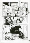  1girl character_request doujinshi greyscale highres monochrome to_heart_2 translated urotan 